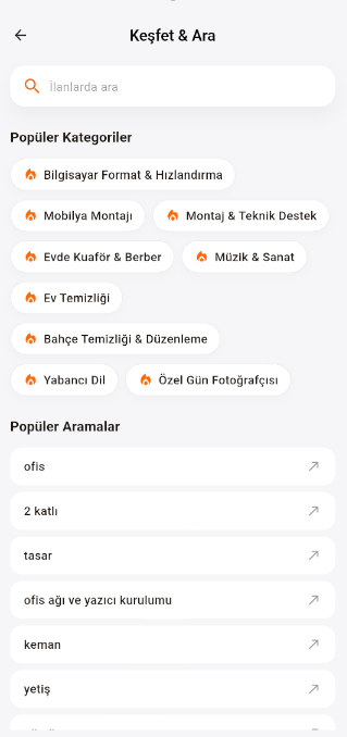 2. Arama ve Filtreleme